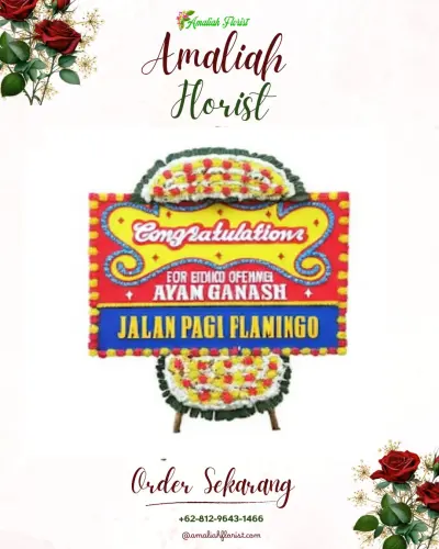 Bunga Papan Congratulation di Karuwisi Utara